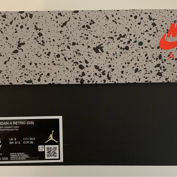 ❌SOLD🎁Air Jordan 4 Bred Reimagined New Y 6.5 W 8 Nike - Picture 9 of 10